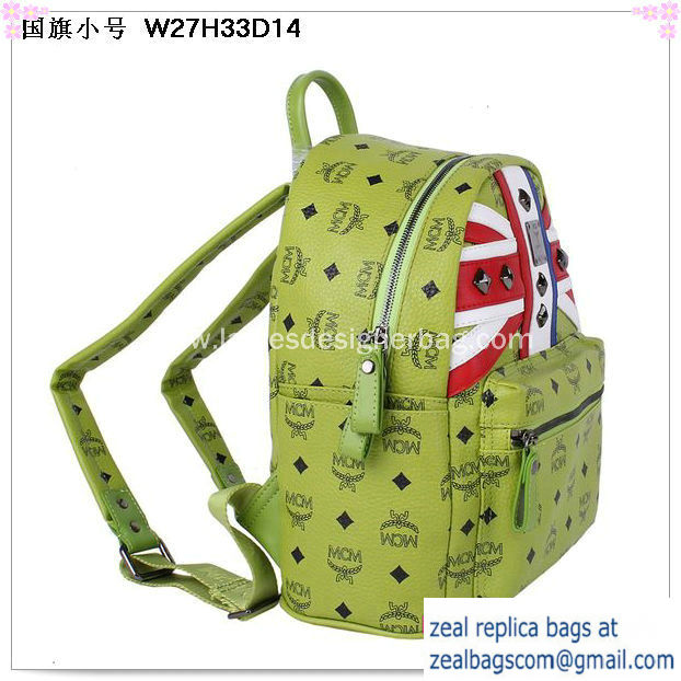 High Quality Replica MCM Small Flag of UK Backpack MC5173S Green